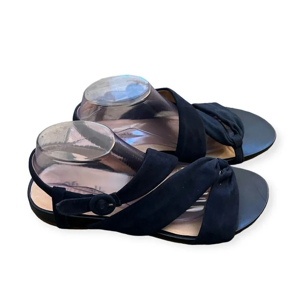 SoftWalk Tieli Sandals, Navy Suede, Women's 12 M‎